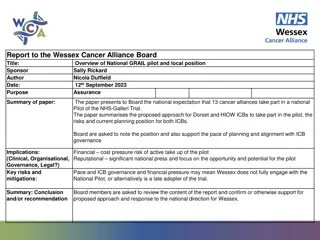 Overview of National GRAIL Pilot for Wessex Cancer Alliance