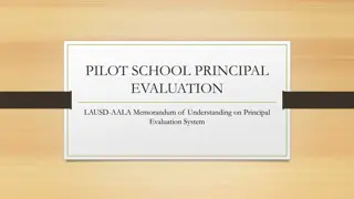 LAUSD Principal Evaluation System
