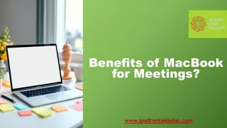 Benefits of MacBook for Meetings & Events.