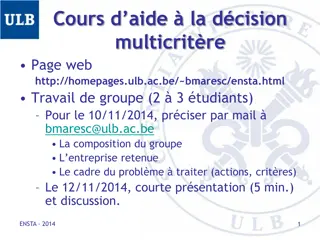 Multi-Criteria Decision Analysis in Action