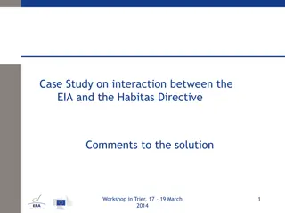 Interaction Between EIA and Habitas Directive Workshop in Trier
