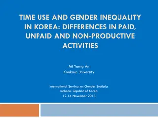 Gender Inequality in Korea: Time Use Disparities