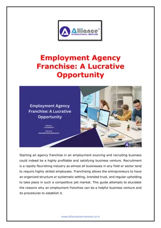 Employment Agency Franchise - A Lucrative Opportunity