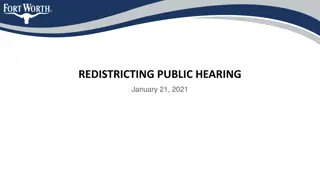 Redistricting Task Force Schedule & Public Hearing Updates