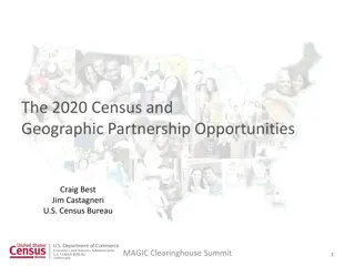 Opportunities with 2020 Census and Geographic Partnership