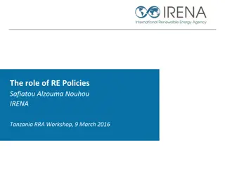 The role of RE Policies