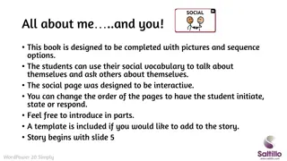 Social Vocabulary Book for Students