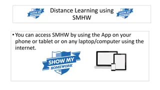 Distance Learning with SMHW: Access, Completing Work, and Tips