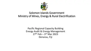 Energy Efficiency & Conservation Initiatives in Solomon Islands