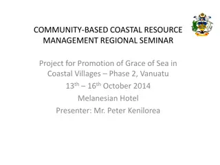 Community-Based Coastal Resource Management in Solomon Islands