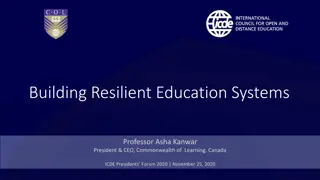 Building Resilient Education Systems for Global Impact