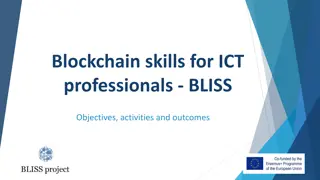 Blockchain Skills for ICT Professionals - BLISS Objectives