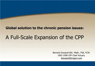 A Full-Scale Expansion of the CPP: Addressing Chronic Pension Issues