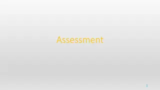 Assessment and Types of Testing