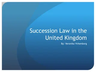 Succession Law in the United Kingdom: An Overview