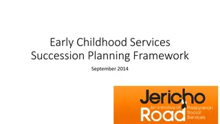 Early Childhood Services Succession Planning Framework