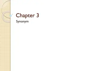 Creating Synonyms for Database Objects