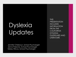 Dyslexia Updates