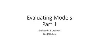 Evaluating Models Part 1