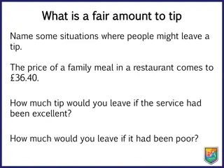 Fair Tipping Practices and Recommendations