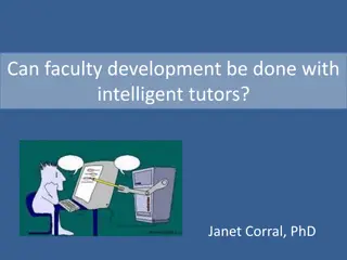 Can Faculty Development Utilize Intelligent Tutors?