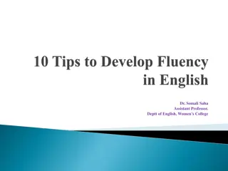 Enhancing English Fluency Tips