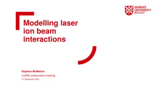 Modelling Laser-Ion Beam Interactions for LhARA Collaboration Meeting