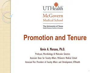 Promotion and Tenure