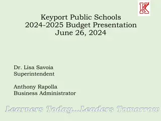Keyport Public Schools 2024-2025 Budget Presentation