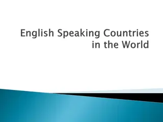 English Speaking Countries and Capitals