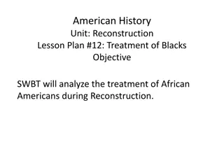 Reconstruction: Treatment of African Americans