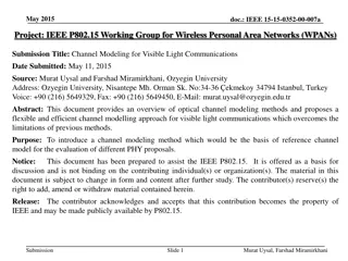 Channel Modeling for Visible Light Communications: Overview and Proposed Methodology