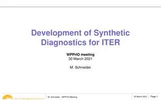 Development of Synthetic Diagnostics for ITER