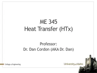 ME.345 Heat Transfer Volumetric Heat Generation Overview