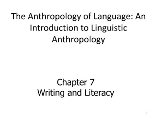 Writing and Literacy: Exploring Symbols and Systems