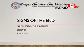 SIGNS OF THE END