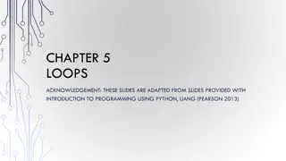 Python Loops and Control Flow