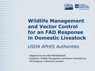 Wildlife Management and Vector Control for FAD Response in Livestock