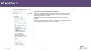 AP WorkCenter - Roles and Access Management