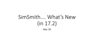 SimSmith 17.2 Update Overview