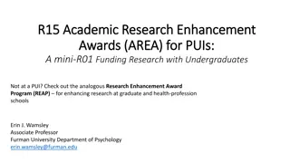 Enhancing Research Environment at Undergraduate-Focused Institutions