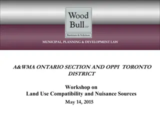 Workshop on Land Use Compatibility and Nuisance Sources
