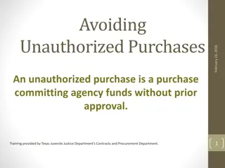 Unauthorized Purchases: Avoidance Guidelines