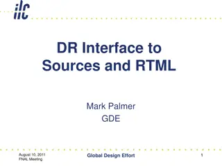 DR Interface to Sources and RTML