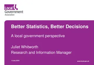 Better Statistics, Better Decisions