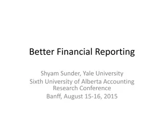 Better Financial Reporting