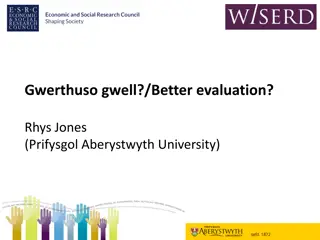 Better Evaluation by Rhys Jones at Prifysgol Aberystwyth University
