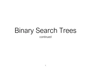 Binary Search Trees