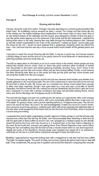 Protest Letter Against Running with Bulls Event