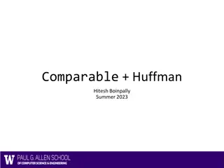 Comparable + Huffman